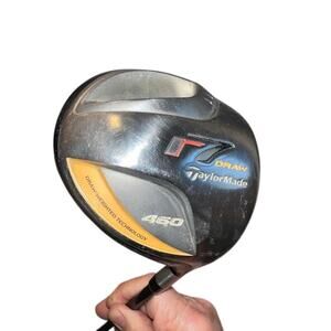 TaylorMade R7 Draw 460 Golf Driver R Flex RH Reax 44.5” Shaft GP Tour Wrap Grips